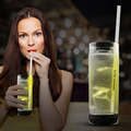 9" Glow Motion Straws - Yellow